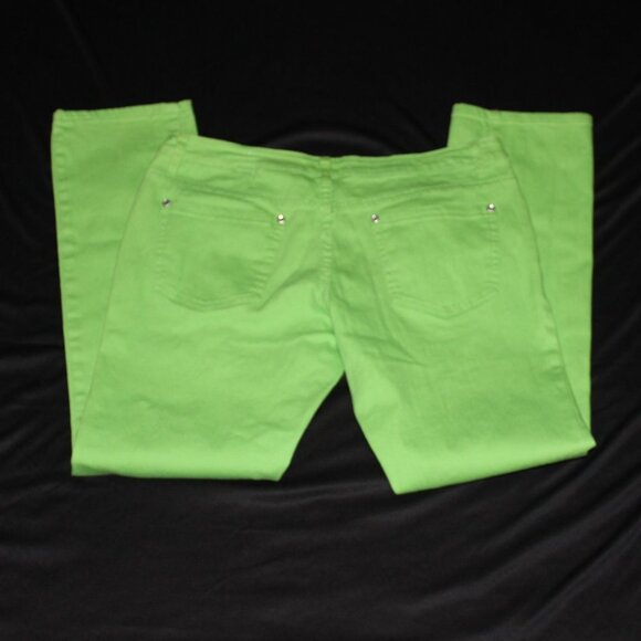 Hybrid & Company Bright Green Jeans, Size 15 - Picture 2 of 7